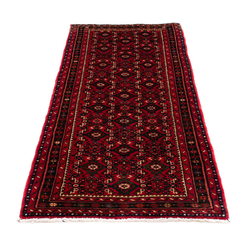 Alfombra de pasillo Alfombra persa - Nómada - 200 x 80 cm - rojo oscuro