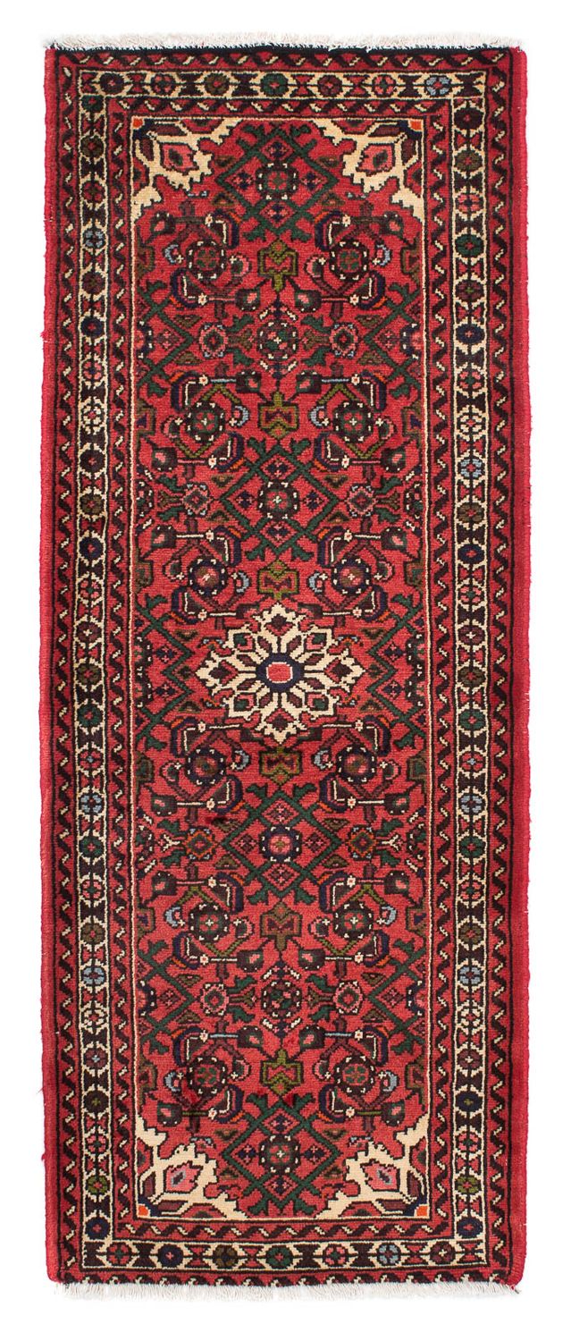 Alfombra de pasillo Alfombra persa - Nómada - 192 x 73 cm - rojo oscuro