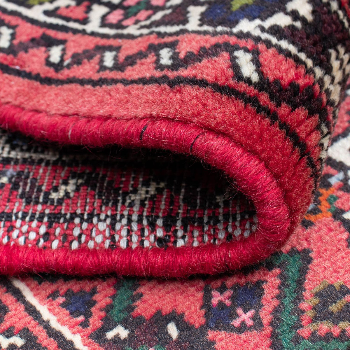 Alfombra de pasillo Alfombra persa - Nómada - 192 x 73 cm - rojo oscuro