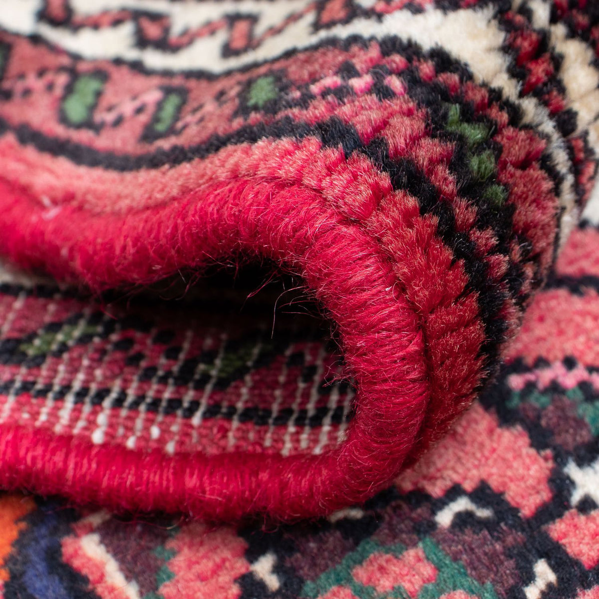 Alfombra de pasillo Alfombra persa - Nómada - 200 x 70 cm - rojo oscuro