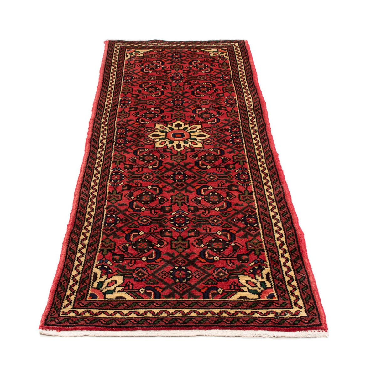 Alfombra de pasillo Alfombra persa - Nómada - 200 x 70 cm - rojo oscuro