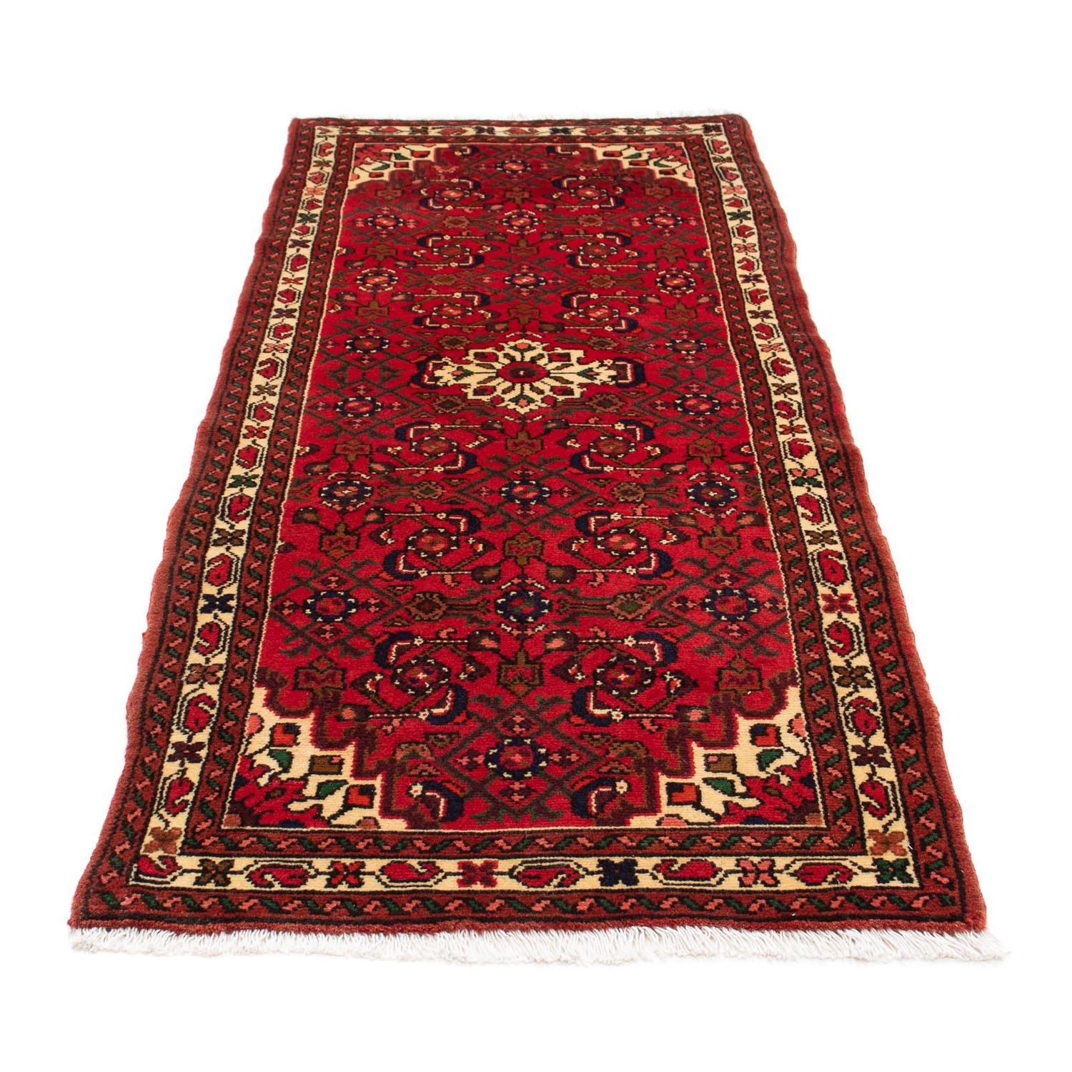 Alfombra de pasillo Alfombra persa - Nómada - 200 x 80 cm - rojo oscuro