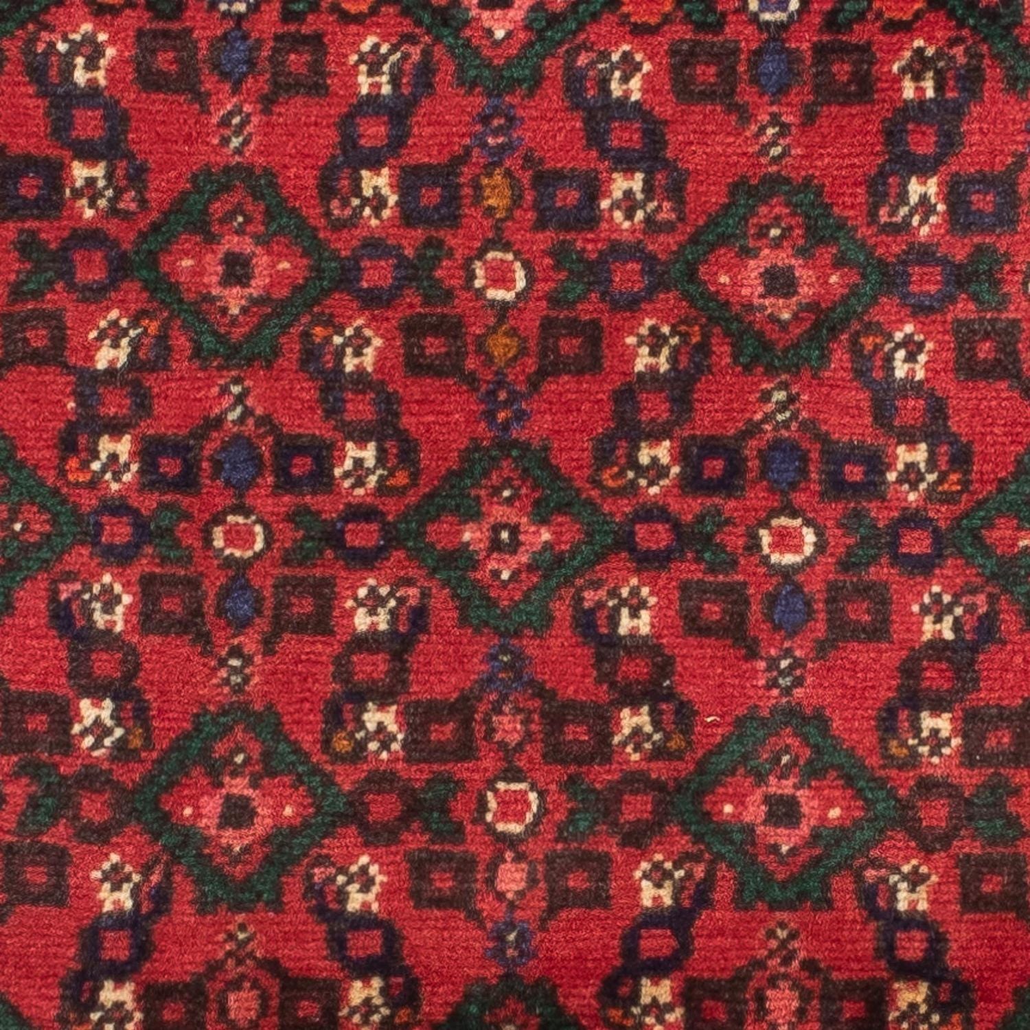 Alfombra de pasillo Alfombra persa - Nómada - 195 x 68 cm - rojo oscuro