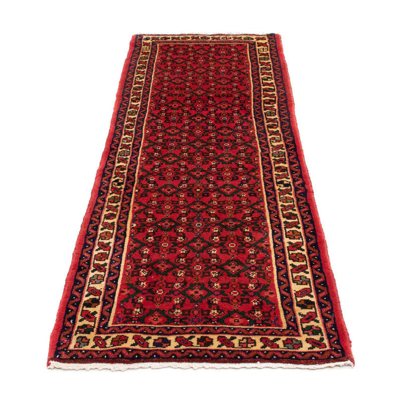 Alfombra de pasillo Alfombra persa - Nómada - 195 x 68 cm - rojo oscuro