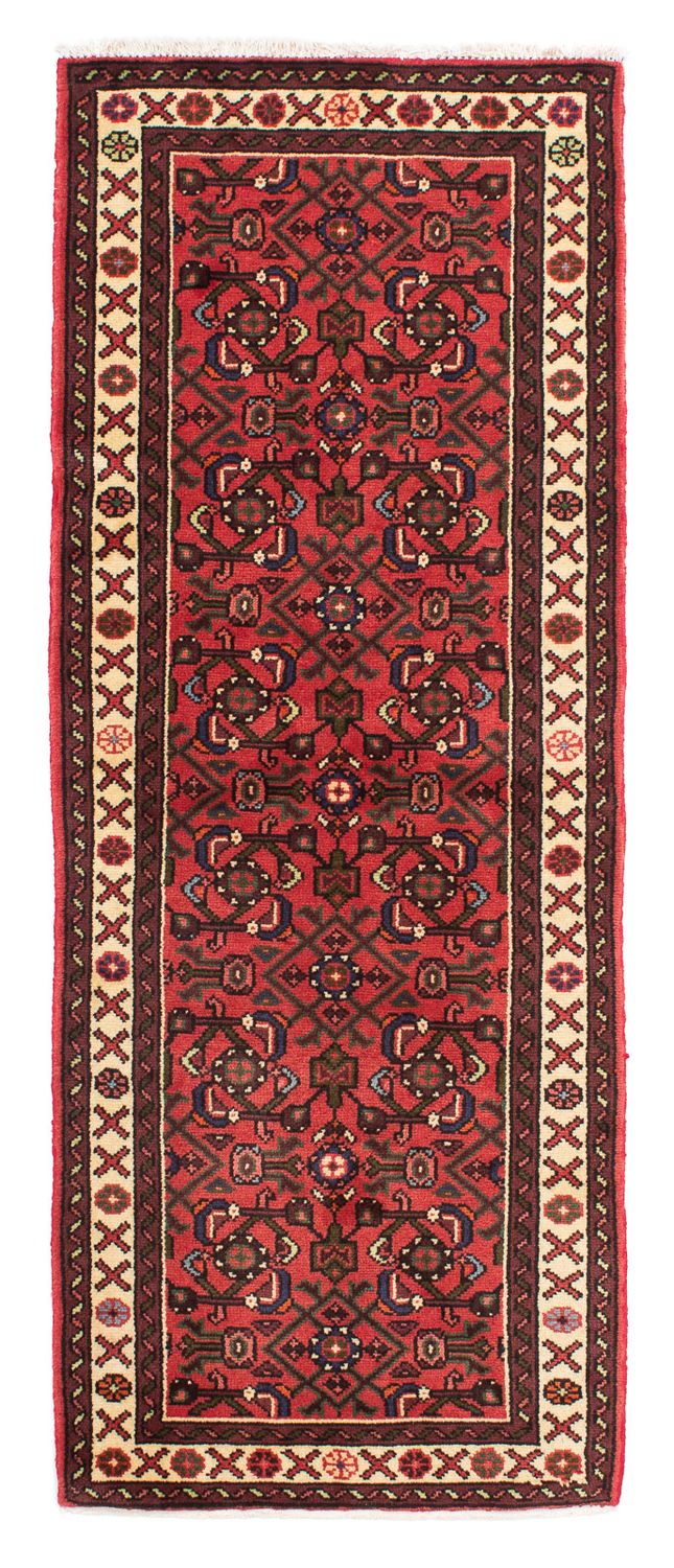 Alfombra de pasillo Alfombra persa - Nómada - 190 x 68 cm - rojo oscuro