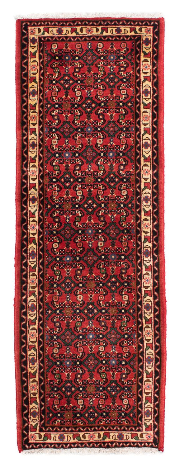 Alfombra de pasillo Alfombra persa - Nómada - 200 x 66 cm - rojo oscuro