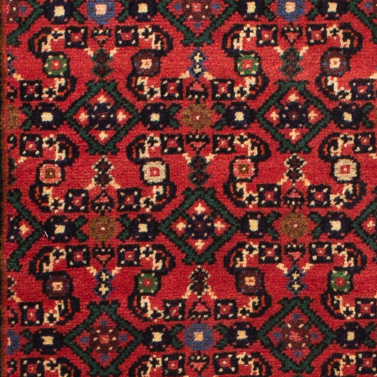 Alfombra de pasillo Alfombra persa - Nómada - 200 x 66 cm - rojo oscuro