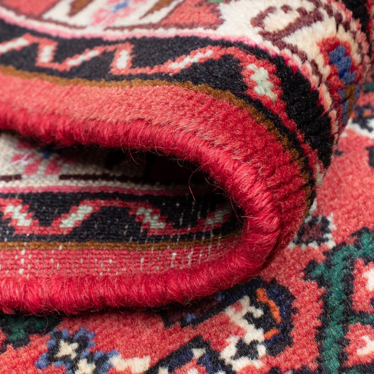 Alfombra de pasillo Alfombra persa - Nómada - 200 x 66 cm - rojo oscuro