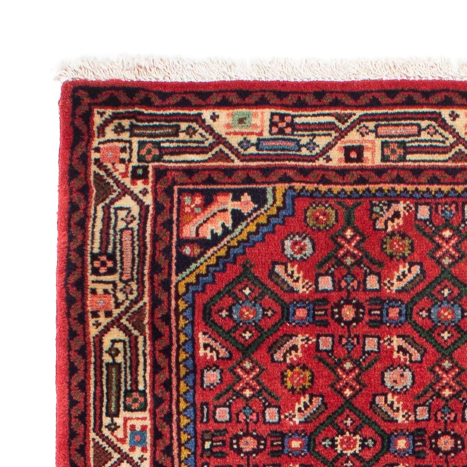 Alfombra de pasillo Alfombra persa - Nómada - 195 x 85 cm - rojo oscuro