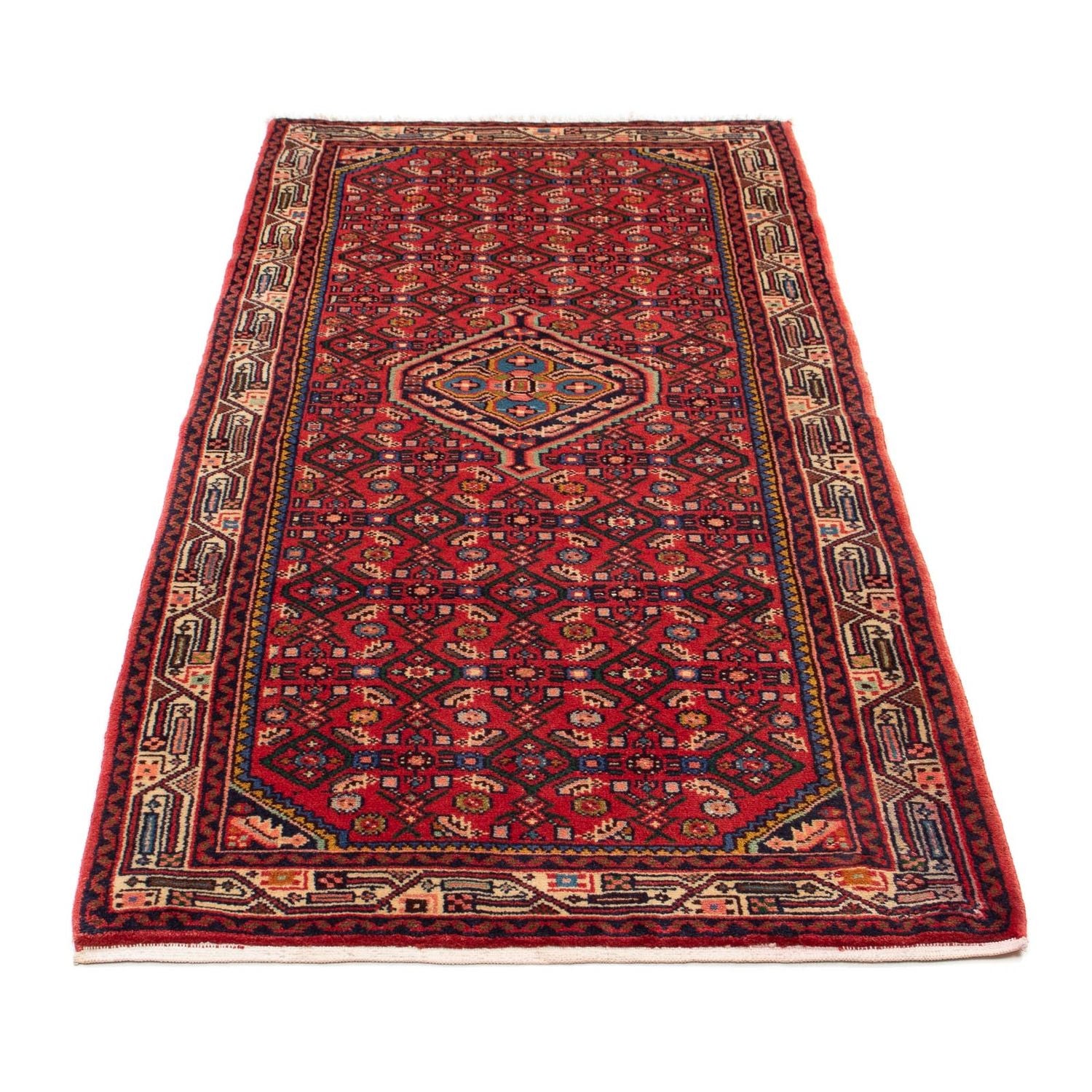 Alfombra de pasillo Alfombra persa - Nómada - 195 x 85 cm - rojo oscuro