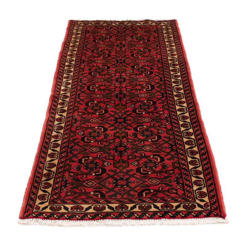 Alfombra de pasillo Alfombra persa - Nómada - 200 x 75 cm - rojo oscuro
