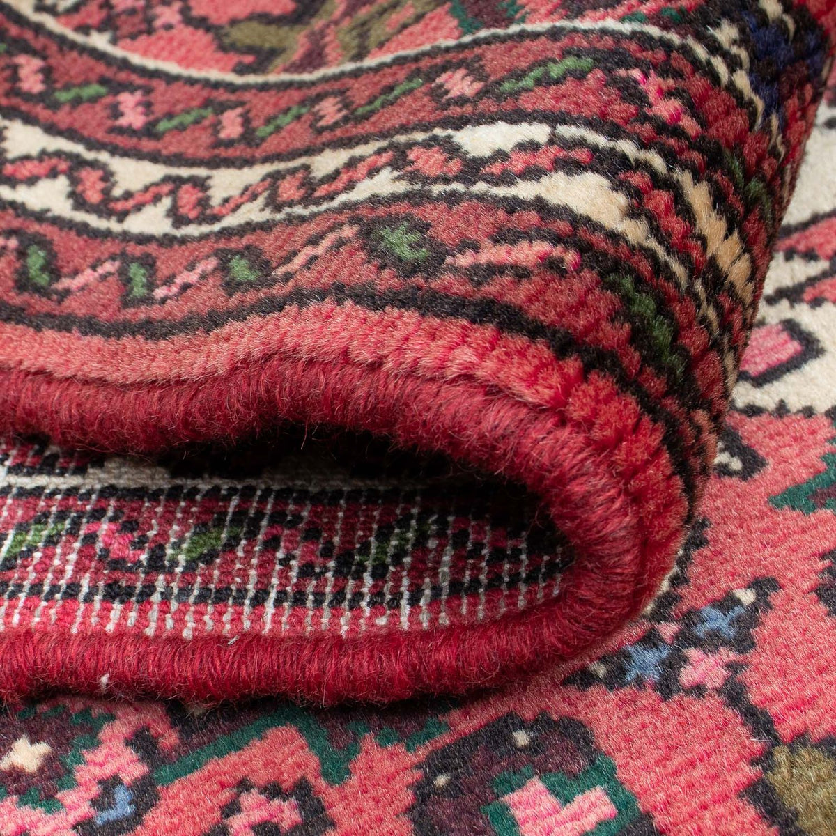 Alfombra de pasillo Alfombra persa - Nómada - 200 x 72 cm - rojo oscuro