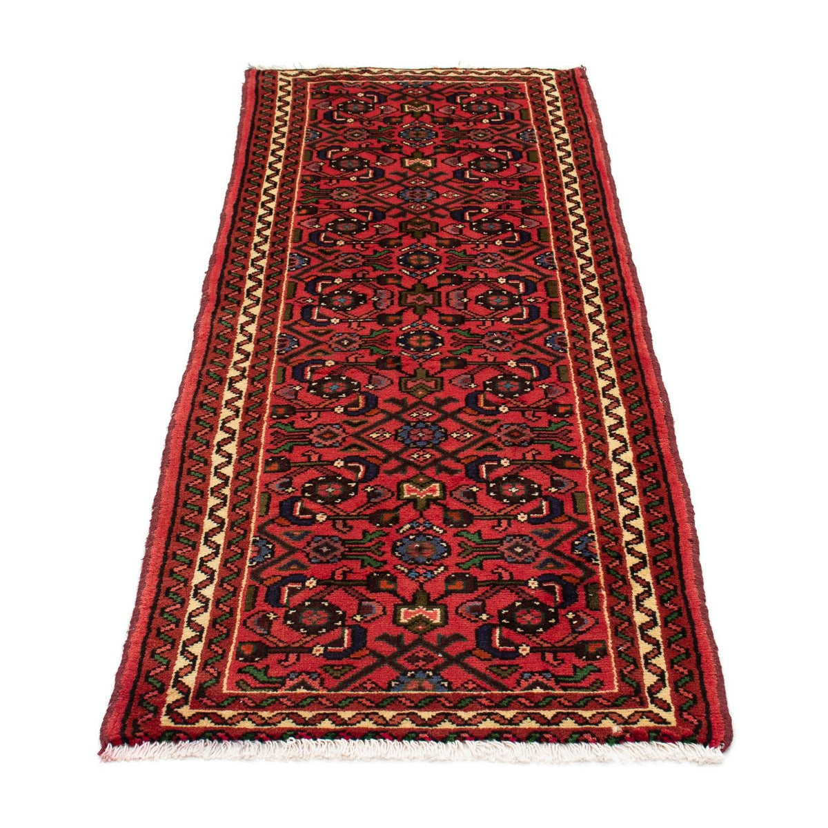 Alfombra de pasillo Alfombra persa - Nómada - 188 x 65 cm - rojo oscuro