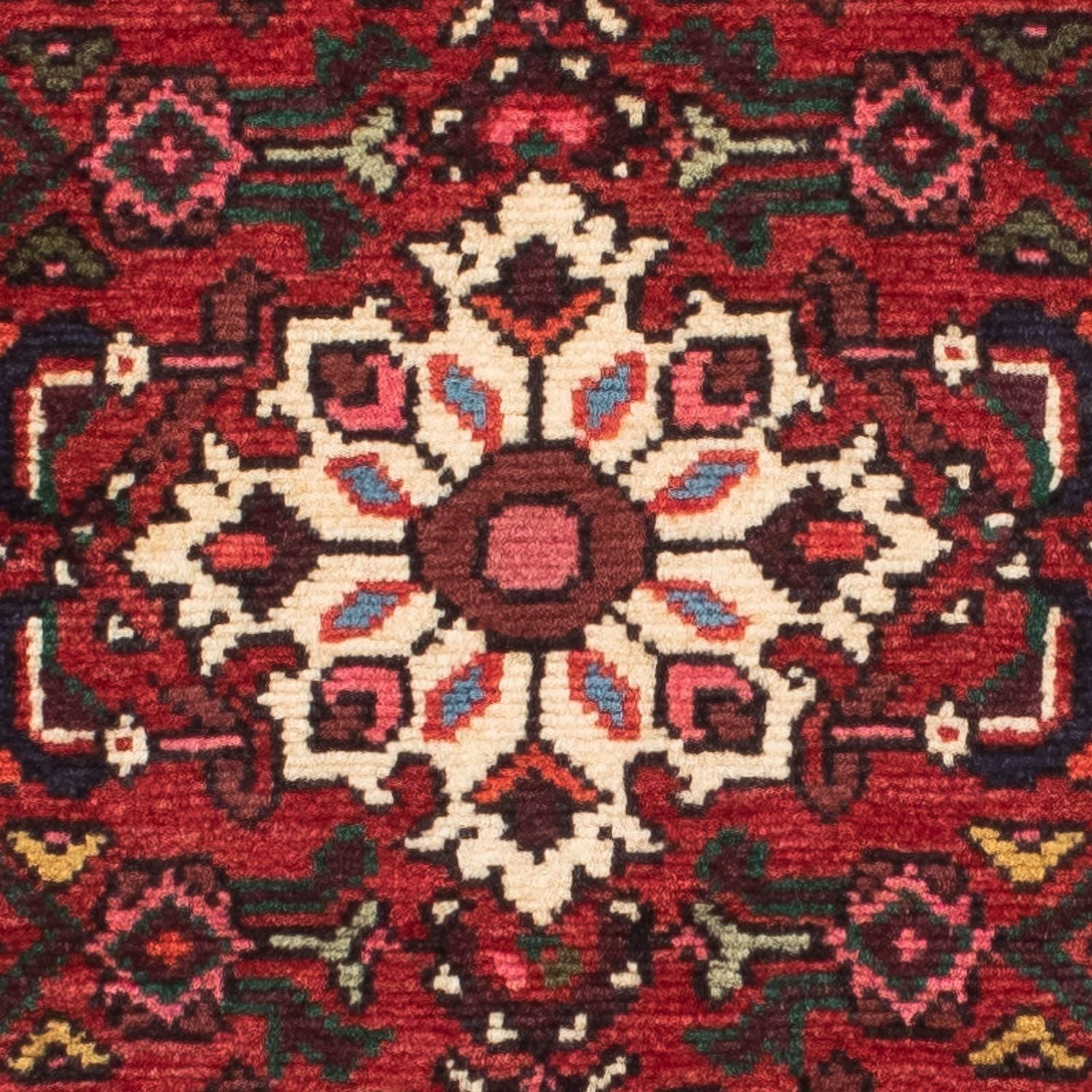 Alfombra de pasillo Alfombra persa - Nómada - 204 x 75 cm - rojo oscuro