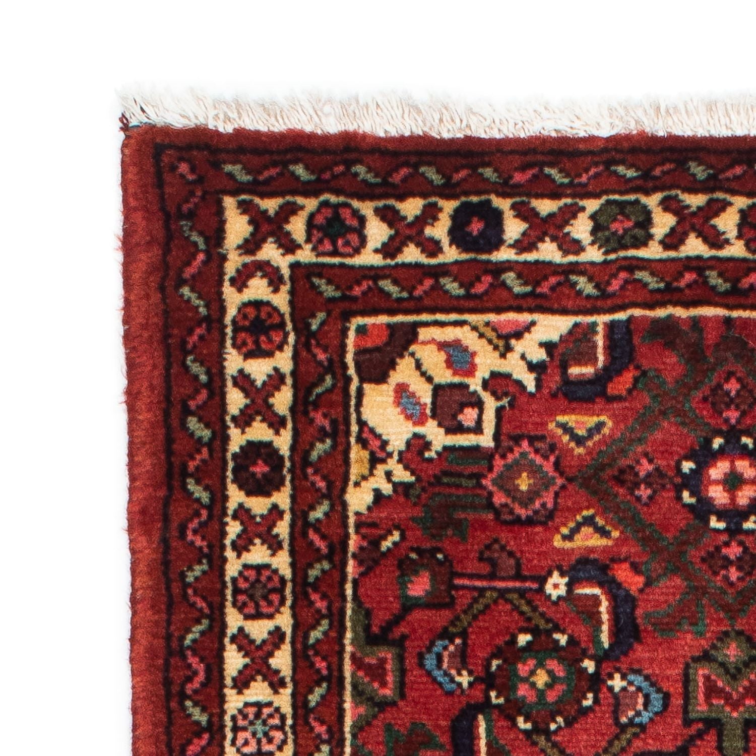 Alfombra de pasillo Alfombra persa - Nómada - 204 x 75 cm - rojo oscuro