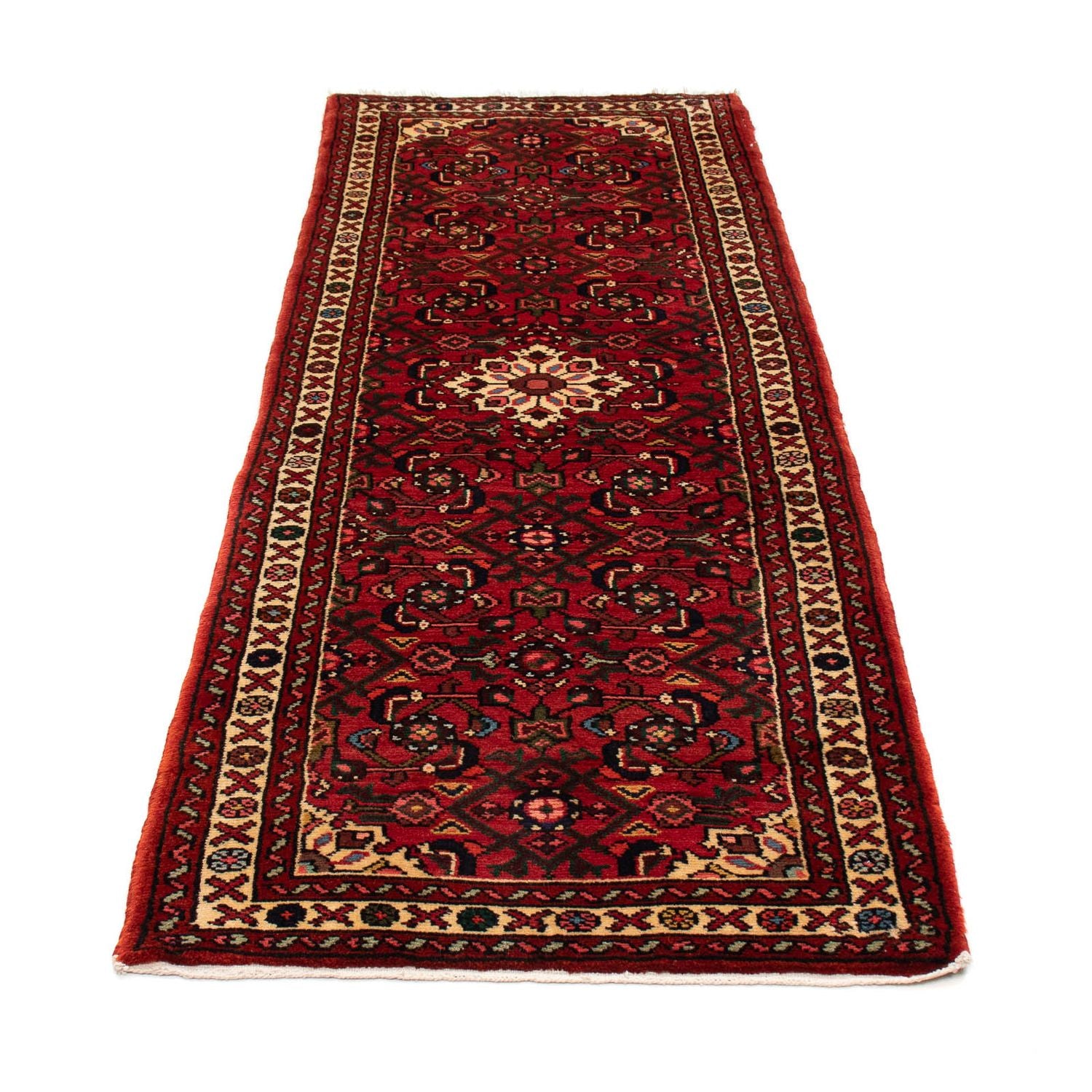 Alfombra de pasillo Alfombra persa - Nómada - 204 x 75 cm - rojo oscuro