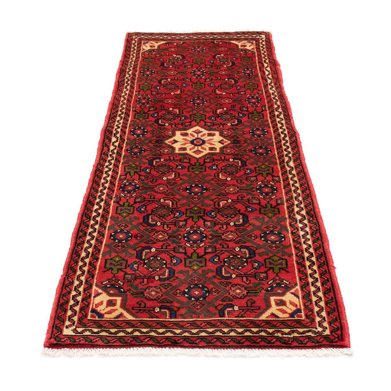 Alfombra de pasillo Alfombra persa - Nómada - 202 x 75 cm - rojo oscuro