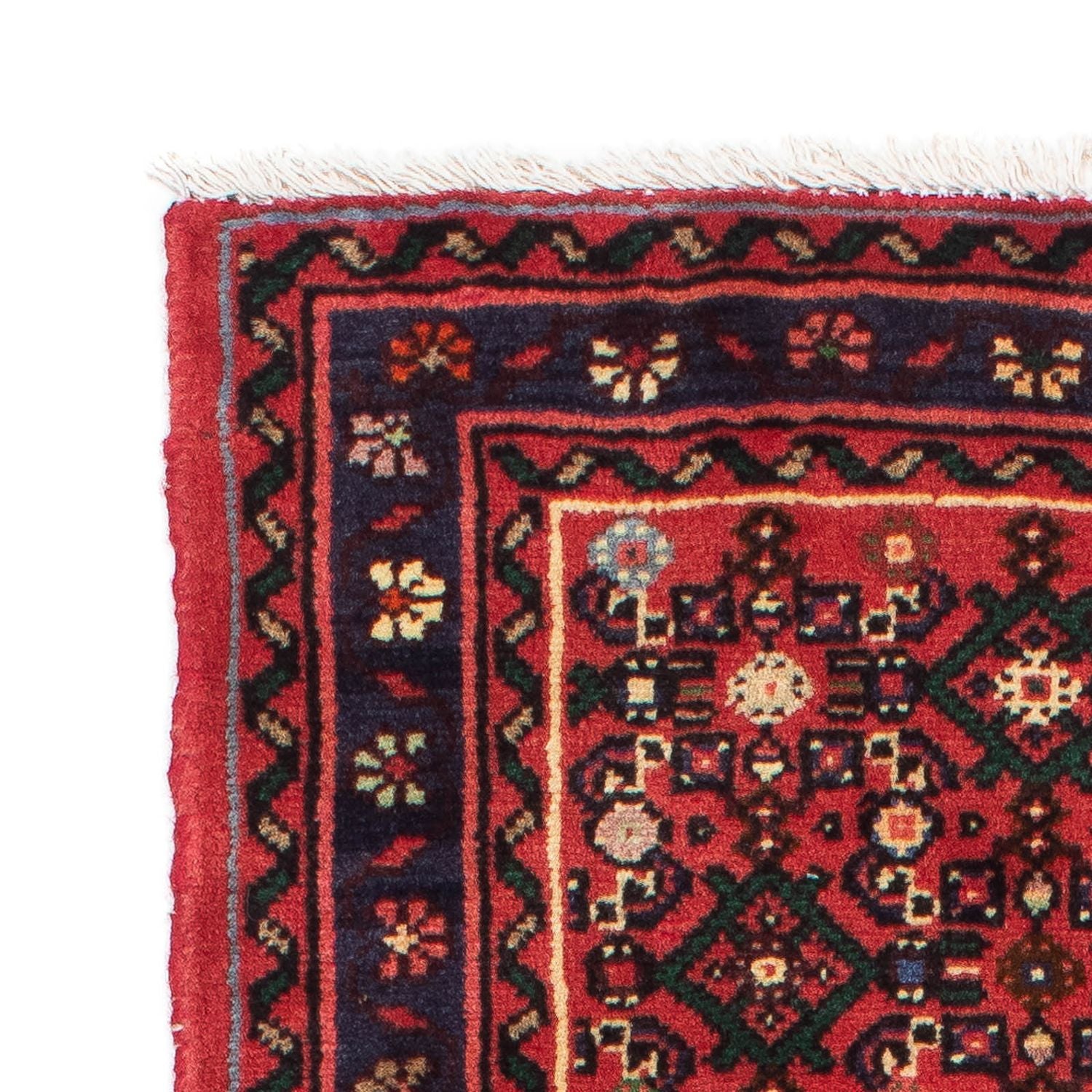 Alfombra de pasillo Alfombra persa - Nómada - 204 x 72 cm - rojo oscuro