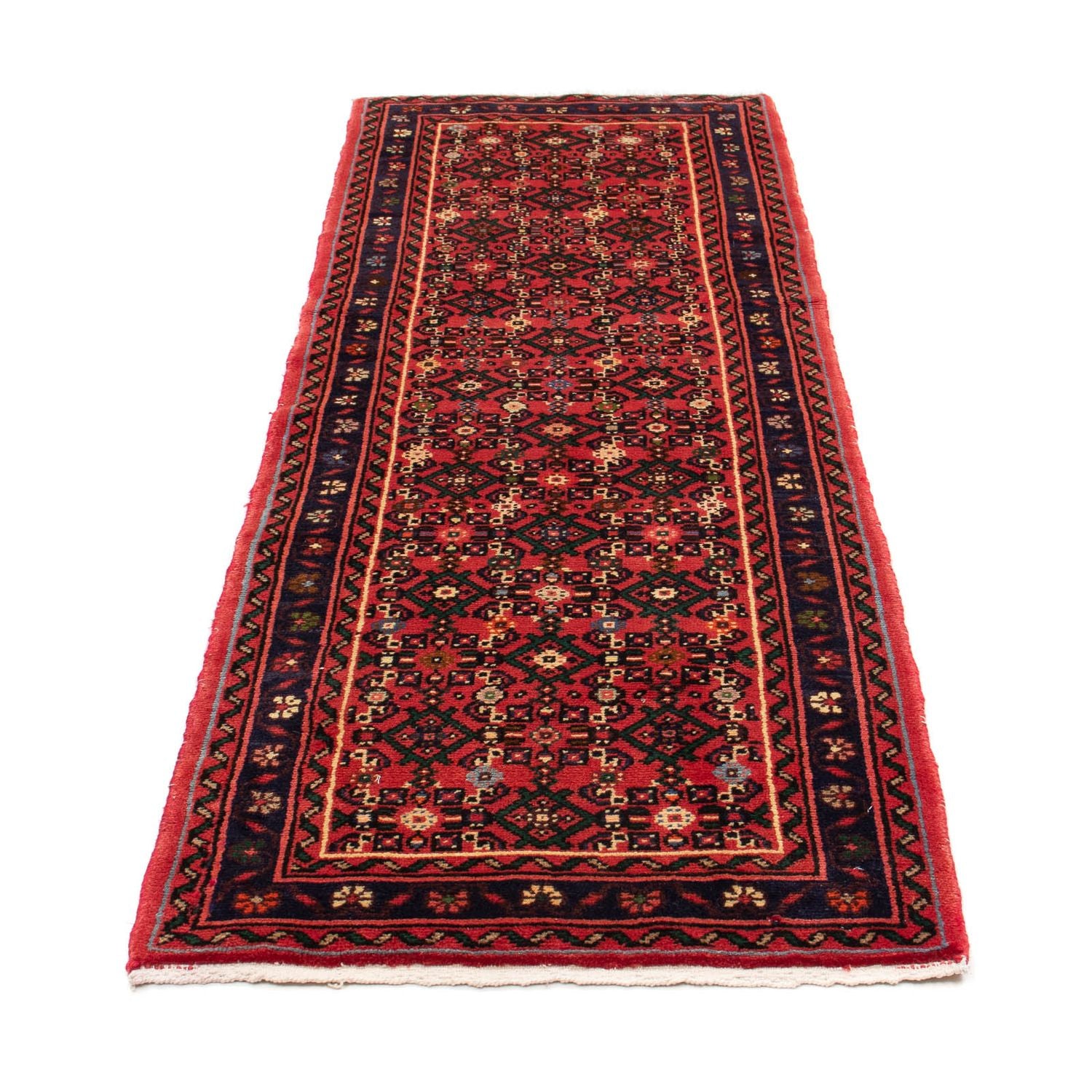 Alfombra de pasillo Alfombra persa - Nómada - 204 x 72 cm - rojo oscuro
