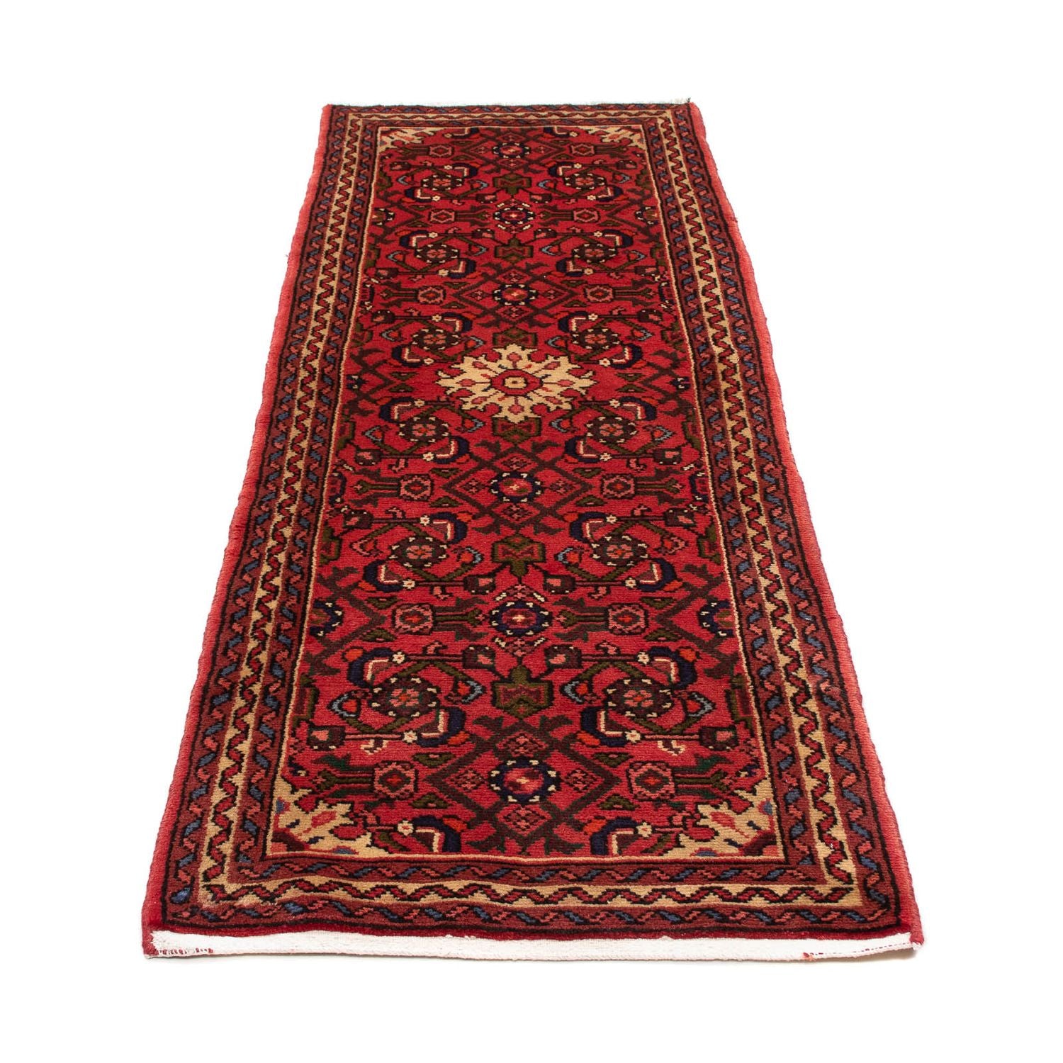 Alfombra de pasillo Alfombra persa - Nómada - 200 x 70 cm - rojo oscuro
