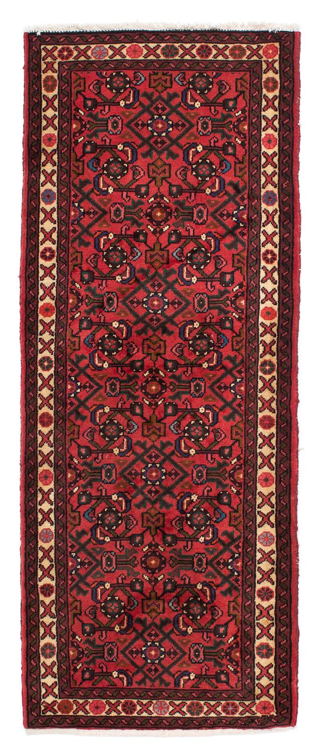 Alfombra de pasillo Alfombra persa - Nómada - 195 x 74 cm - rojo oscuro
