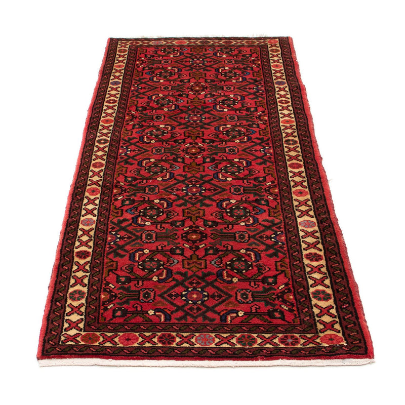 Alfombra de pasillo Alfombra persa - Nómada - 195 x 74 cm - rojo oscuro