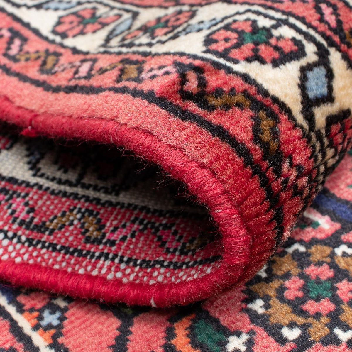 Alfombra de pasillo Alfombra persa - Nómada - 200 x 70 cm - rojo oscuro