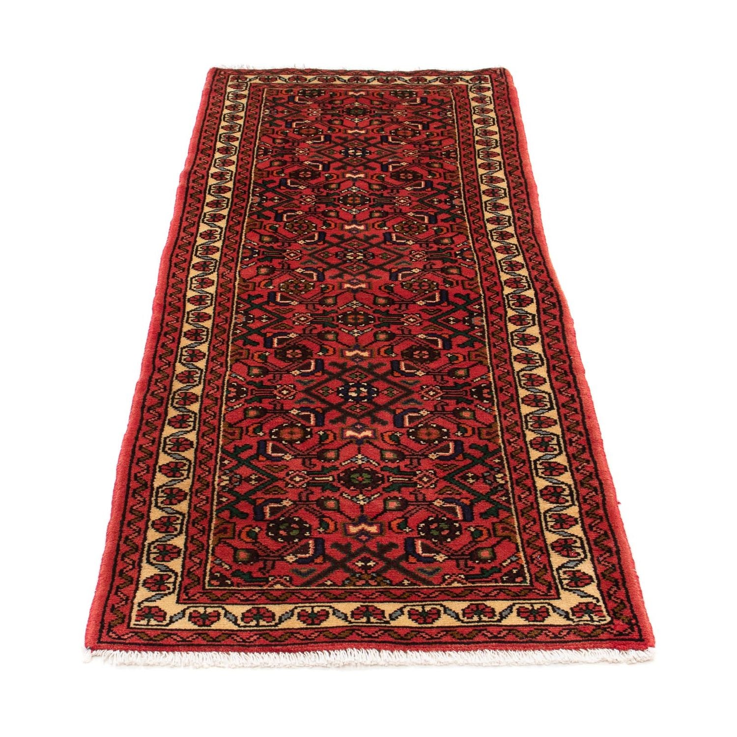 Alfombra de pasillo Alfombra persa - Nómada - 200 x 70 cm - rojo oscuro