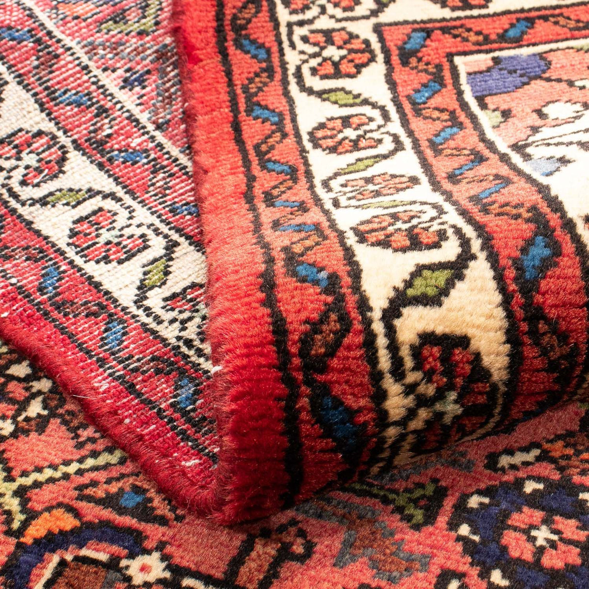 Alfombra persa - Nómada - 147 x 100 cm - rojo oscuro