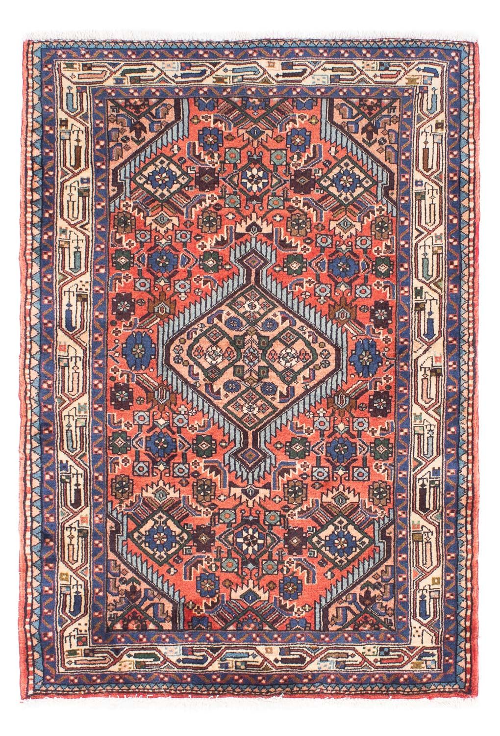 Alfombra persa - Nómada - 143 x 103 cm - rojo