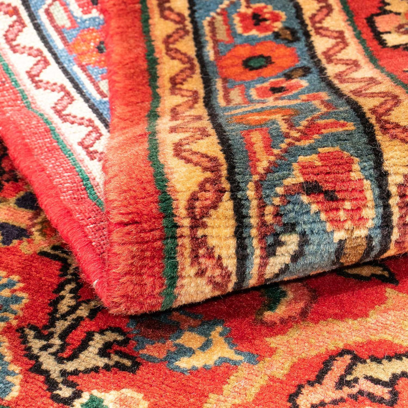 Alfombra persa - Nómada - 143 x 110 cm - rojo oscuro
