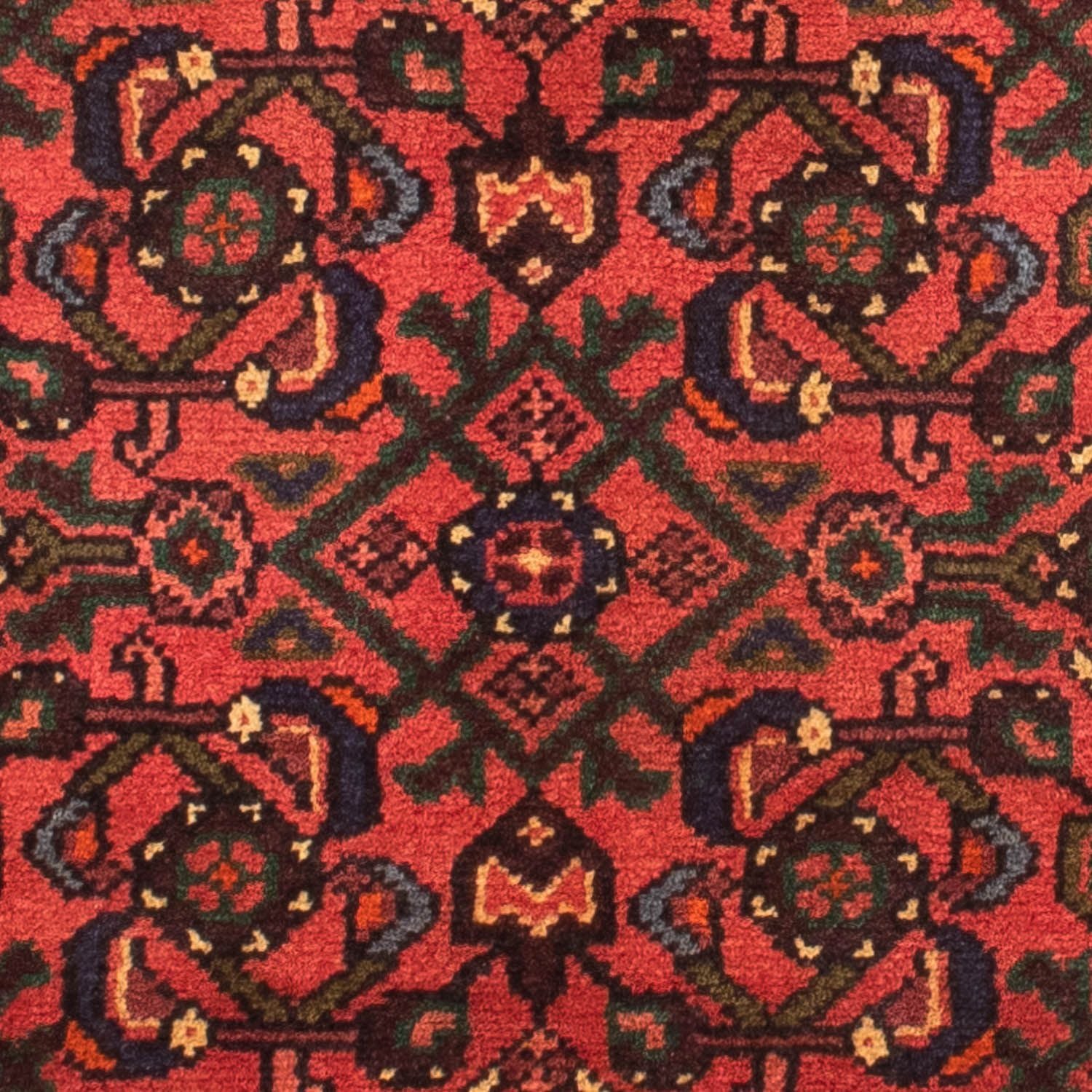 Alfombra persa - Nómada - 160 x 115 cm - rojo oscuro