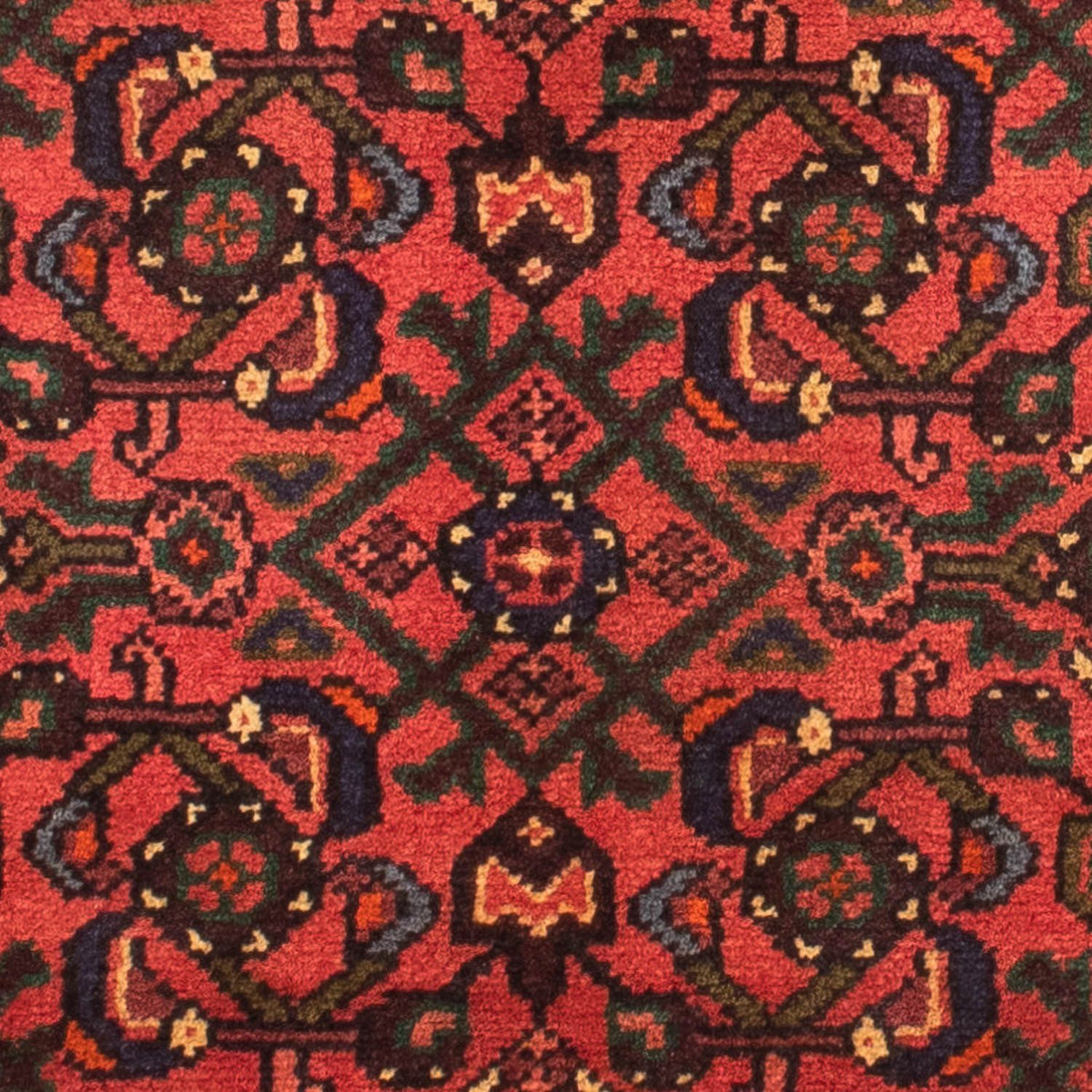 Alfombra persa - Nómada - 160 x 115 cm - rojo oscuro