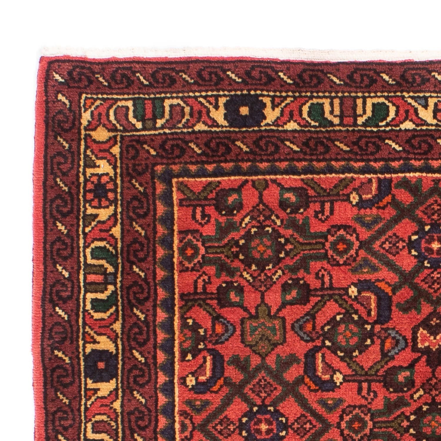 Alfombra persa - Nómada - 160 x 115 cm - rojo oscuro