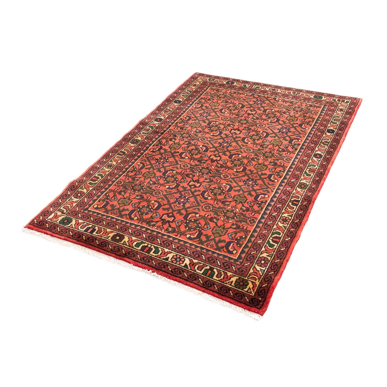 Alfombra persa - Nómada - 160 x 115 cm - rojo oscuro