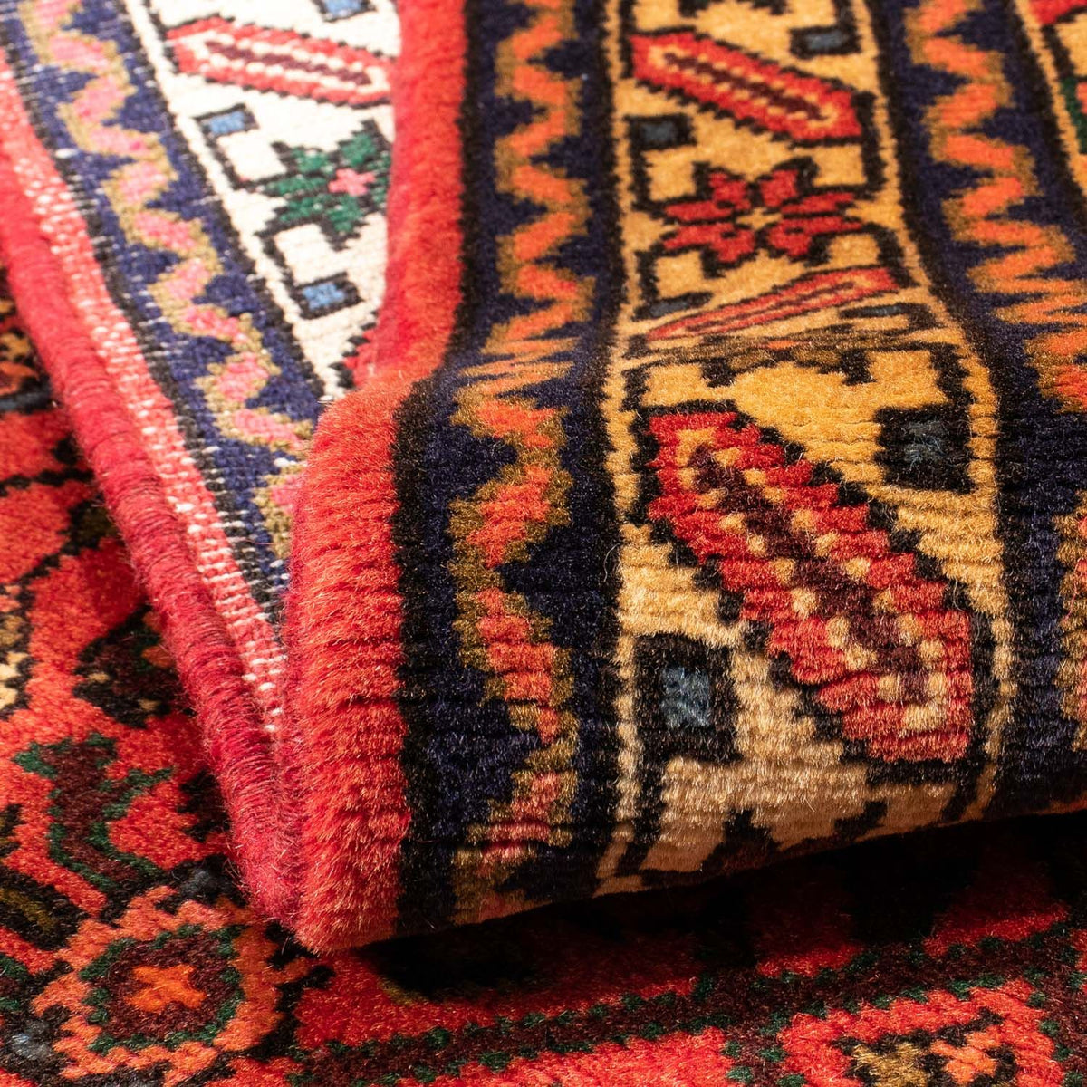 Alfombra persa - Nómada - 156 x 106 cm - rojo oscuro