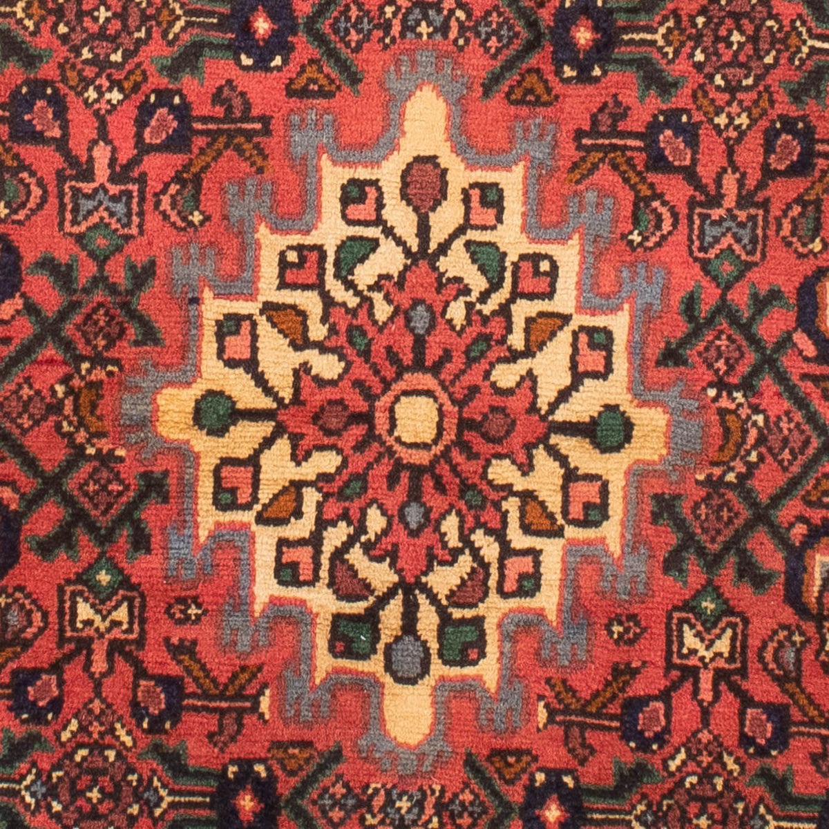 Alfombra persa - Nómada - 160 x 100 cm - rojo oscuro