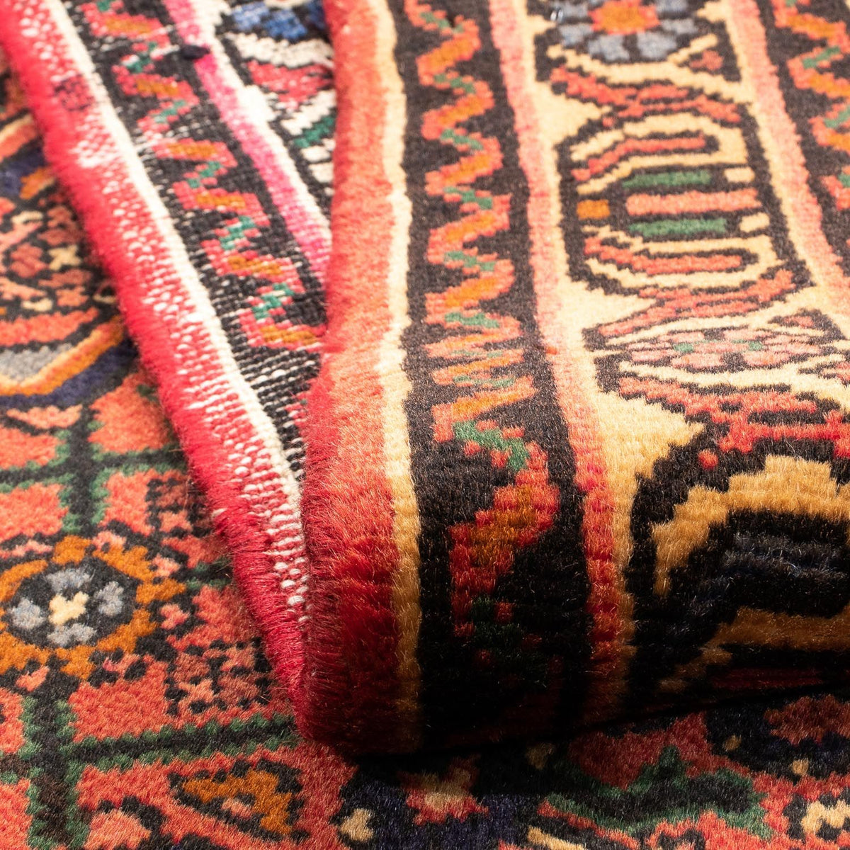 Alfombra persa - Nómada - 160 x 100 cm - rojo oscuro