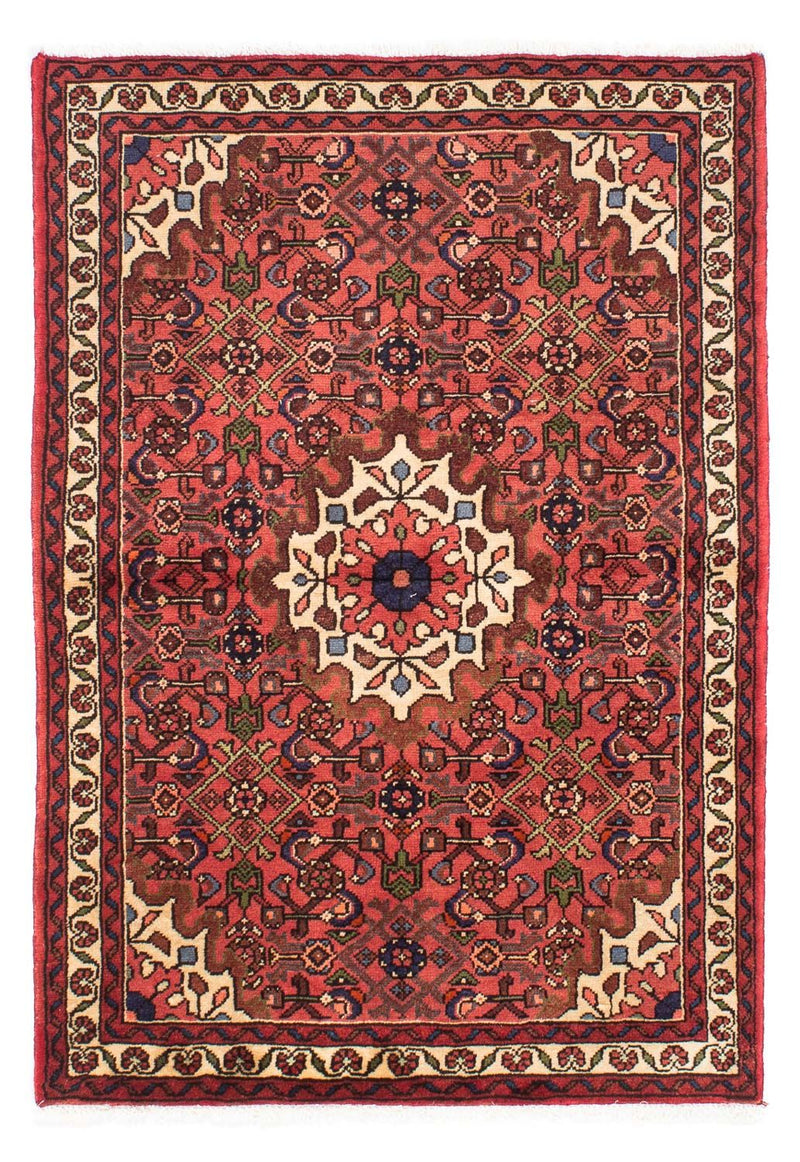 Alfombra persa - Nómada - 150 x 103 cm - rojo oscuro