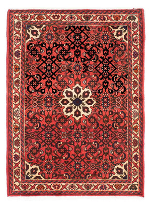Alfombra persa - Nómada - 145 x 105 cm - rojo
