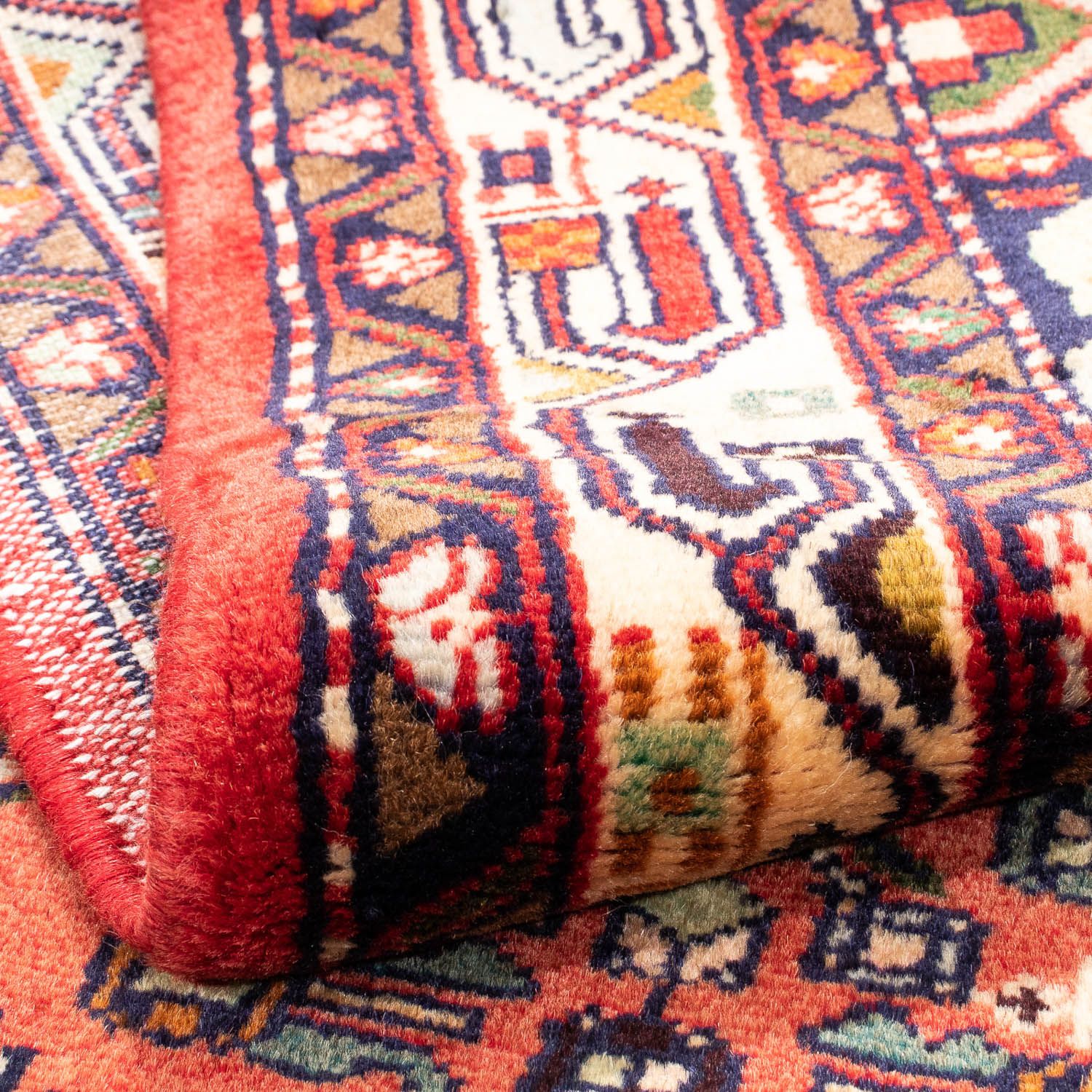 Alfombra persa - Nómada - 145 x 98 cm - rojo