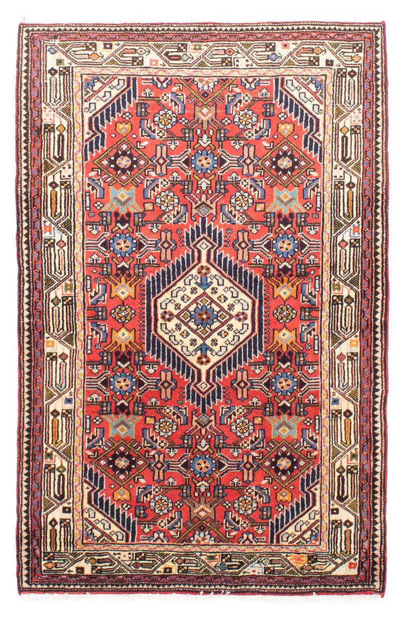 Alfombra persa - Nómada - 148 x 100 cm - rojo