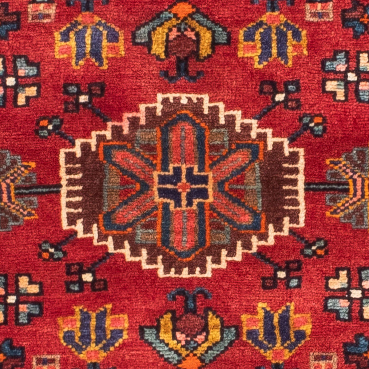 Alfombra persa - Nómada - 172 x 110 cm - rojo oscuro