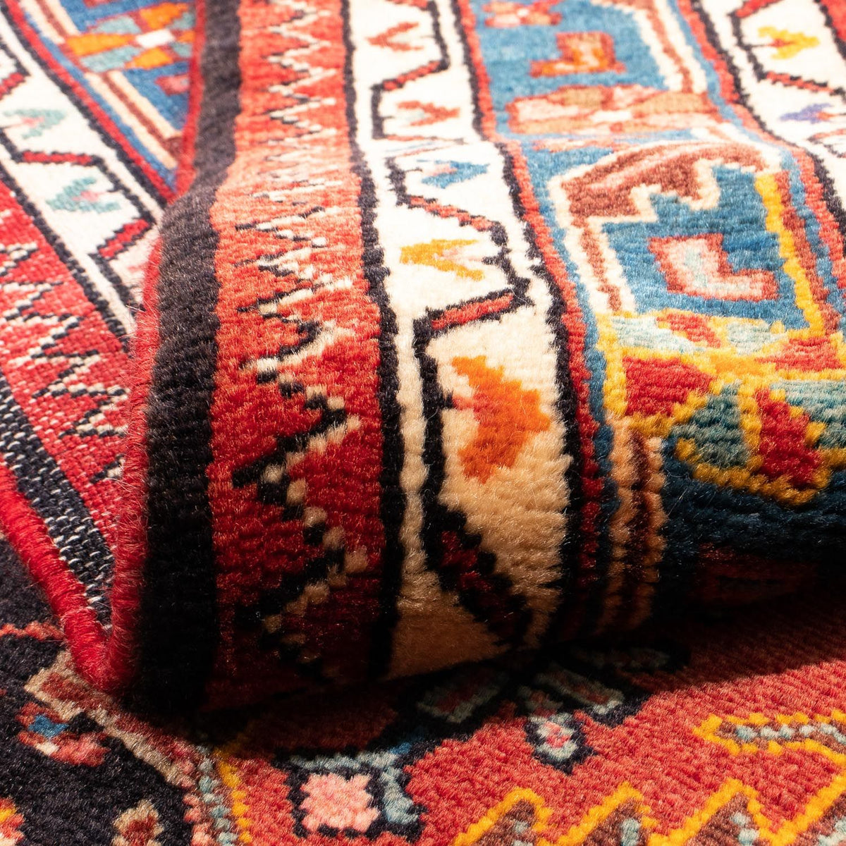 Alfombra persa - Nómada - 172 x 110 cm - rojo oscuro