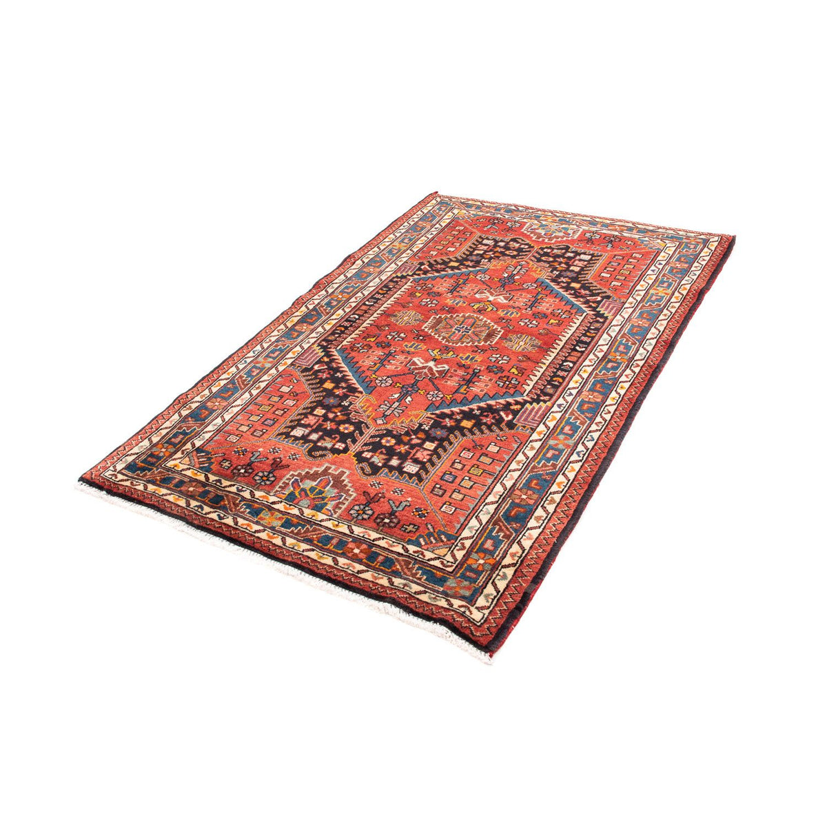 Alfombra persa - Nómada - 172 x 110 cm - rojo oscuro