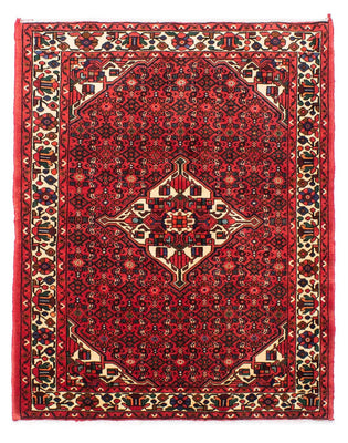 Alfombra persa - Nómada - 195 x 150 cm - rojo oscuro