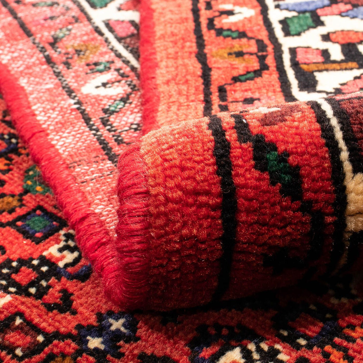 Alfombra persa - Nómada - 195 x 150 cm - rojo oscuro