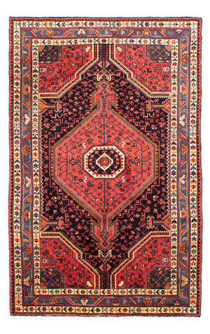 Alfombra persa - Nómada - 220 x 142 cm - rojo