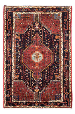 Alfombra persa - Nómada - 217 x 145 cm - azul oscuro