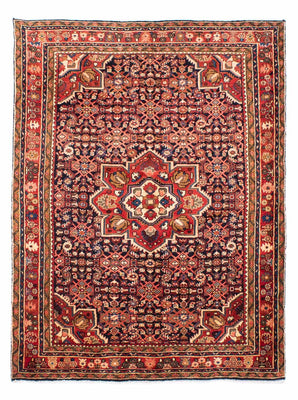 Alfombra persa - Nómada - 215 x 153 cm - azul oscuro